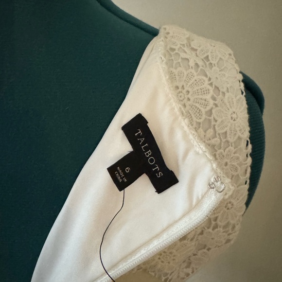 Talbots Cream Floral Lace Midi Dress - Picture 5 of 5